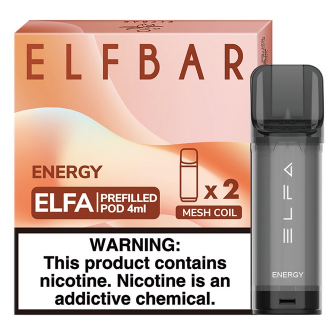 Картриджи Elf Bar Elfa (20мг) Энергетик (2шт)