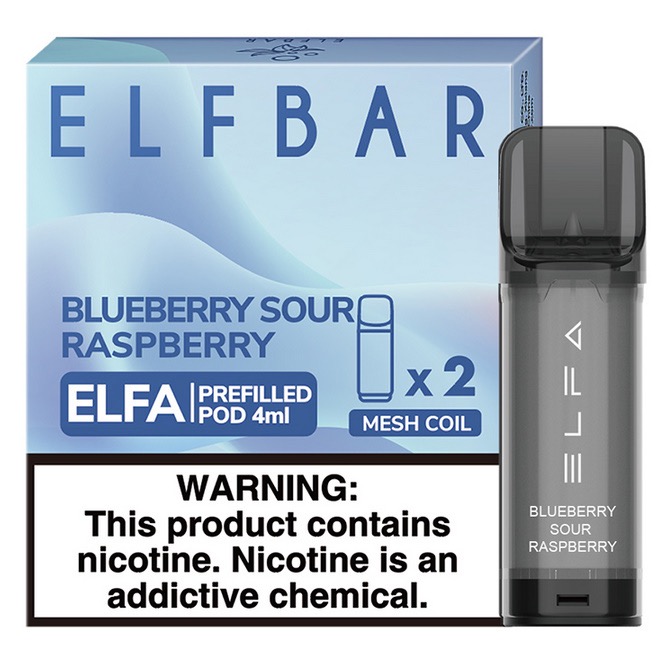 Картриджи Elf Bar Elfa (20мг) Лимонад голубика малина (2шт)
