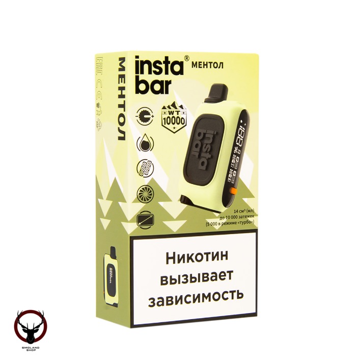 Plonq INSTABAR 10000 МЕНТОЛ (20 мг)