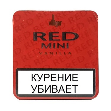 Виллигер Red Mini 20 Cigarillos Vanilla Aroma  АТП