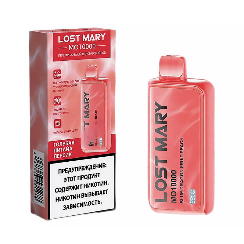 Lost Mary MO10000 Голубая Питахайя Персик МТ