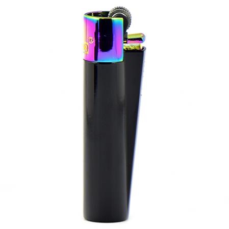 Клиппер Зажигалка кремневая металлическая Спектрум & Блэк арт.CM0S112