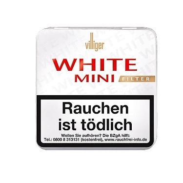 Виллигер White Mini Filter 20 Cigarillos  АТП