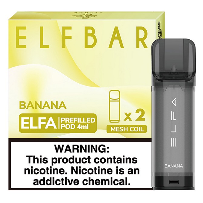 Картриджи Elf Bar Elfa (20мг) Банан (2шт)