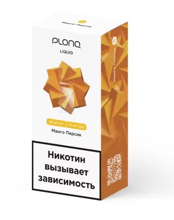 Жидкость для ЭСДН Plonq 10 мл вкус: МАНГО ПЕРСИК