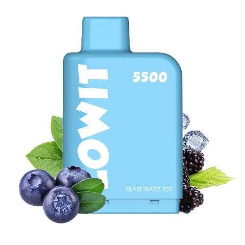 Картридж Elf Bar Lowit 5500 Pod Голубика малина лед