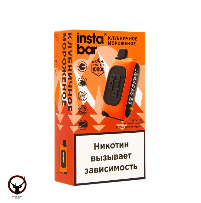 Plonq INSTABAR 10000 КЛУБНИЧНОЕ МОРОЖЕНОЕ (20 мг)