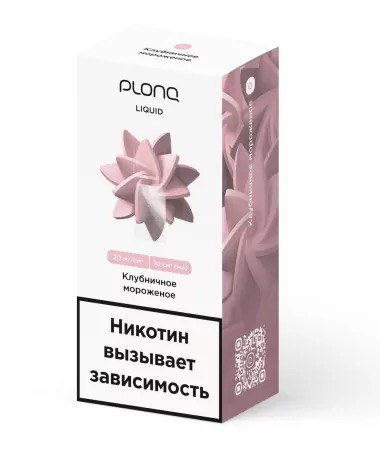 Жидкость для ЭСДН Plonq 10 мл вкус: КЛУБНИЧНОЕ МОРОЖЕНОЕ