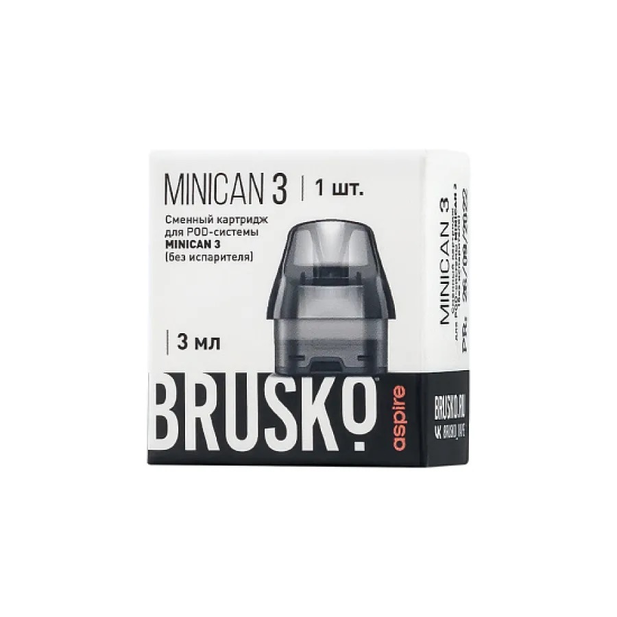 Сменный картридж BRUSKO MINICAN 5, 3 мл, 0,8 Ом (упак. 1 шт.).