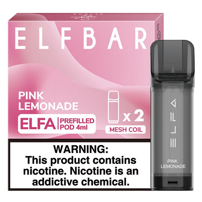 Картриджи Elf Bar Elfa (20мг) Розовый лимонад (2шт)