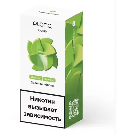 Жидкость для ЭСДН Plonq 10 мл вкус: ЗЕЛЕНОЕ ЯБЛОКО
