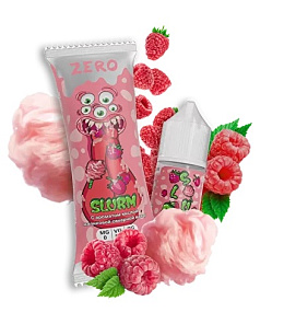 Slurm Zero (Слёрм Зеро) "Cotton Razz" (Кислая Малиновая Сахарная Вата) 27мл, 50/50