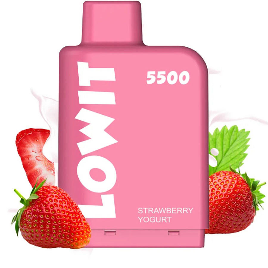 Картридж Elf Bar Lowit 5500 Pod Клубника йогурт