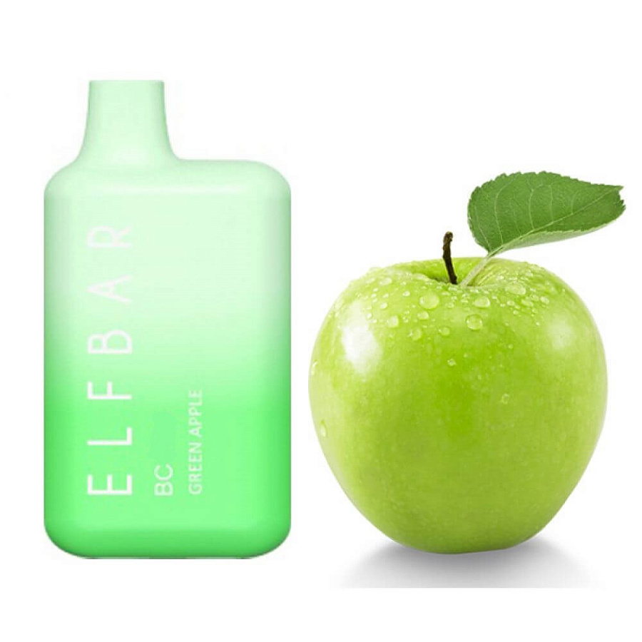 Elf Bar BC1600 (20 мг) (Зеленое яблоко)