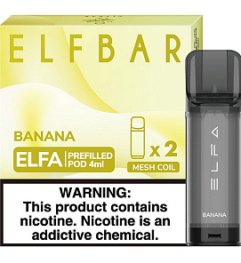 Картриджи Elf Bar Elfa (20мг) Банан (2шт)