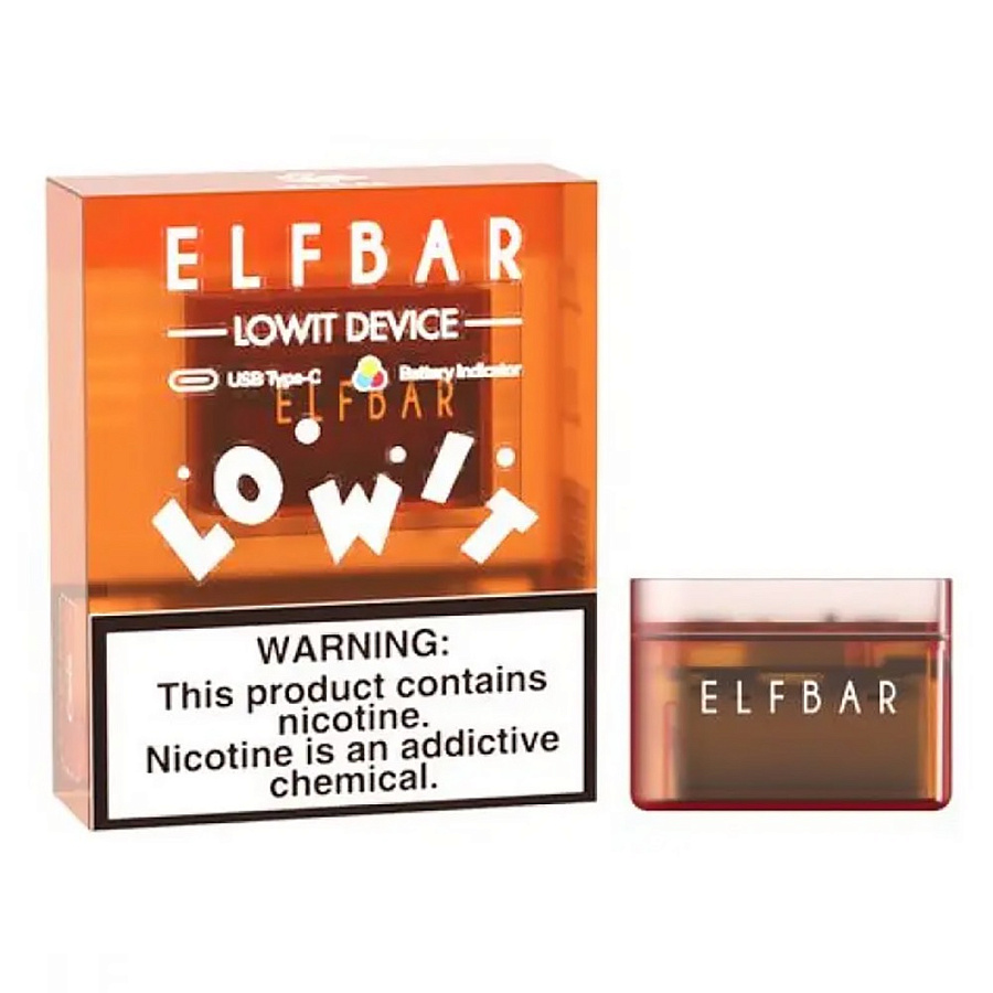 Многоразовая электронная система доставки никотина Elf Bar Lowit Battery Желтый