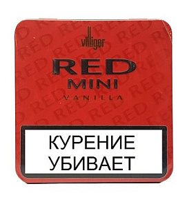 Виллигер Red Mini 20 Cigarillos Vanilla Aroma  АТП