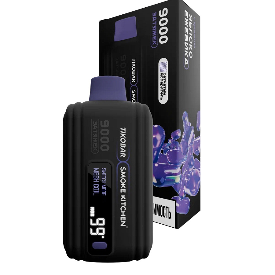Tikobar x Smoke Kitchen SOLO (9000) с ароматом Яблоко Ежевика