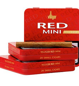 Виллигер Red Mini Filter 20 Cigarillos Vanilla Aroma  АТП