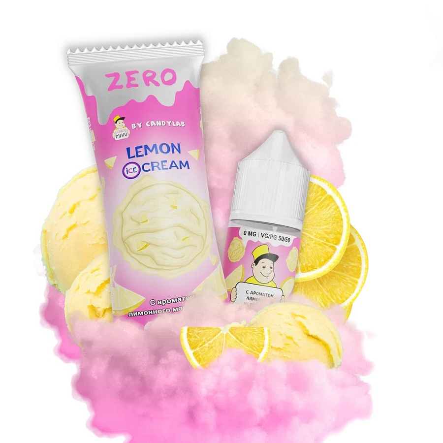 CandyMan Zero (Кэндимэн Зеро) "Lemon Ice Cream" (Лимонное Мороженное) 27мл, 50/50