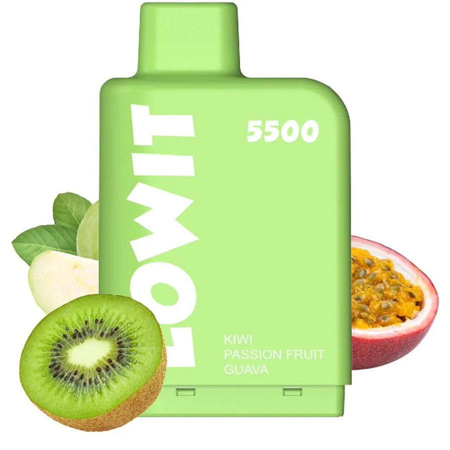 Картридж Elf Bar Lowit 5500 Pod Киви маракуйя гуава